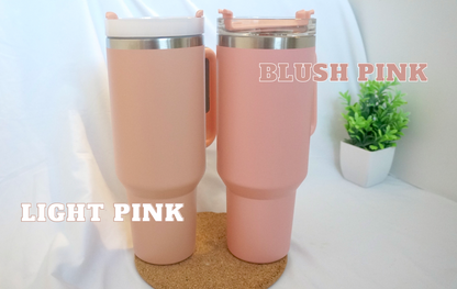 40 oz Light Pink Tumbler