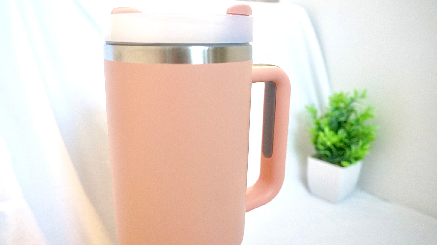 40 oz Light Pink Tumbler