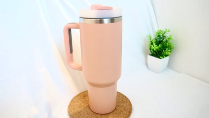 40 oz Light Pink Tumbler