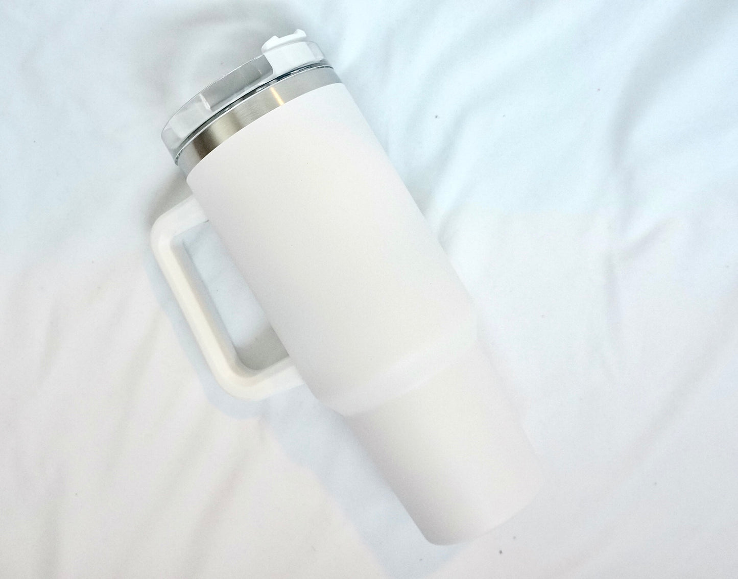 40 oz White Tumbler