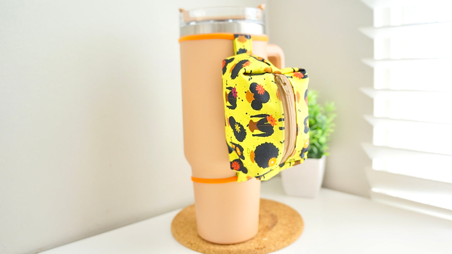 [Braids, Puffs & Afros] Tumbler Zipper Pouch