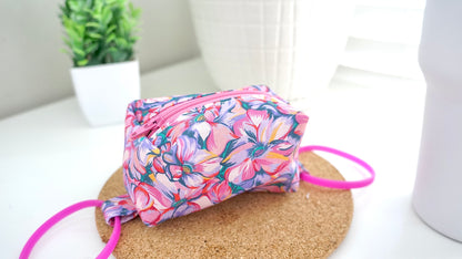 [Pink Flowers] Tumbler Zipper Pouch