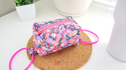 [Pink Flowers] Tumbler Zipper Pouch